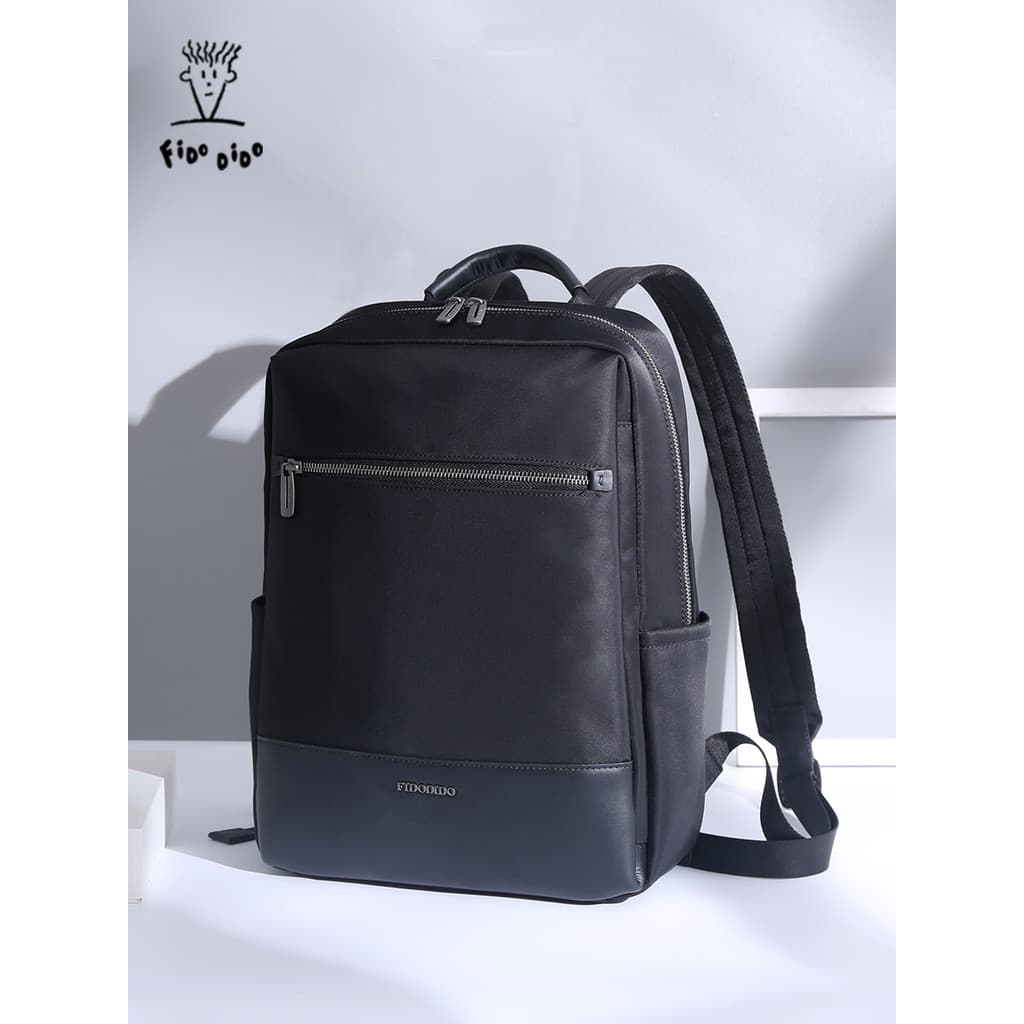 Fidu Didu Mochila Masculina Business Commuter High-End Multi-Layer Leve Mochila de Computador de Grande Capacidade Nylon