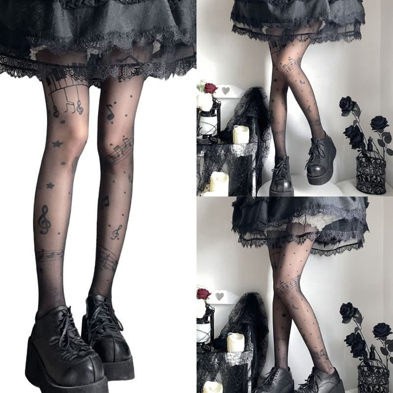 Hi * Gentle On Skins Girls Collants Tecido Secagem Rápida Musical Caprichosa Para Atividades Ar