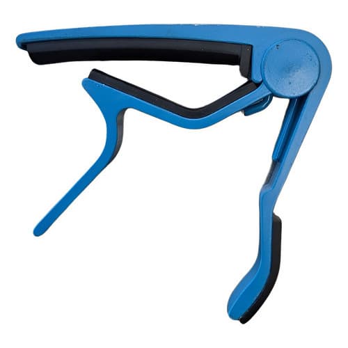 Capotraste Braçadeira Metal Para Guitarra Violao Aco Folk Azul
