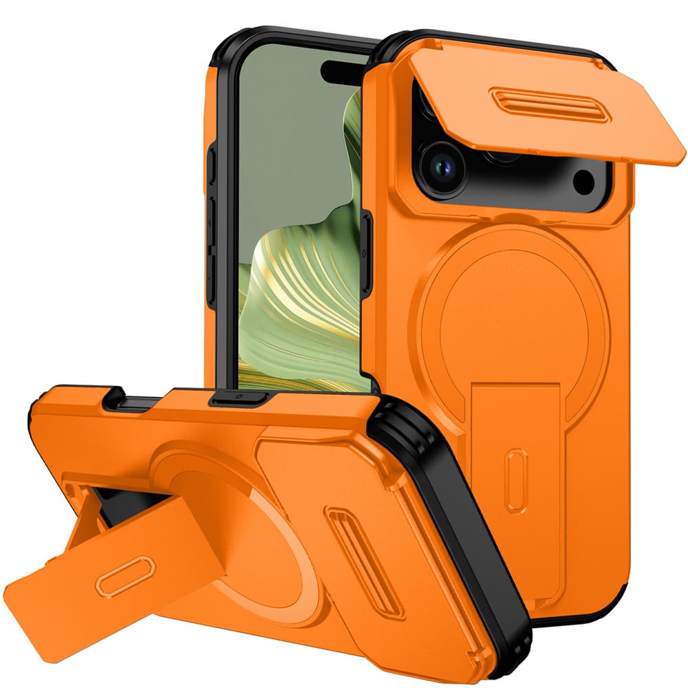 Capa de celular com proteção câmera For iPhone 17E 17 Air 16E 16 15 Pro Max iP 15 Plus 5G Magnético capinha anti-choque