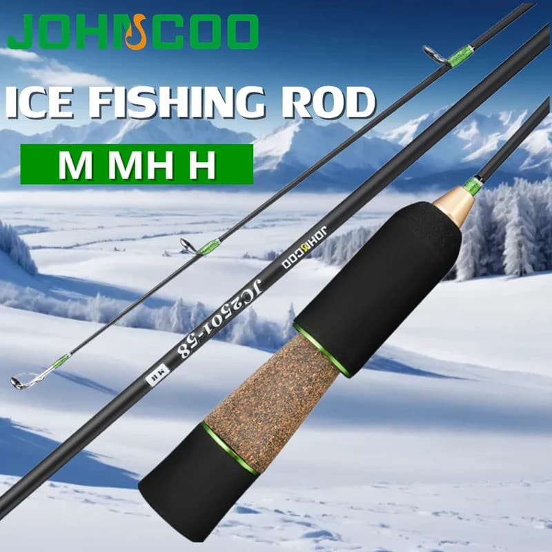 Vara de pesca no gelo M MH H, Varas de Pesca de Inverno, Leves, para Pesca de Carpa em Rios, Equipamento de Pesca, Vara