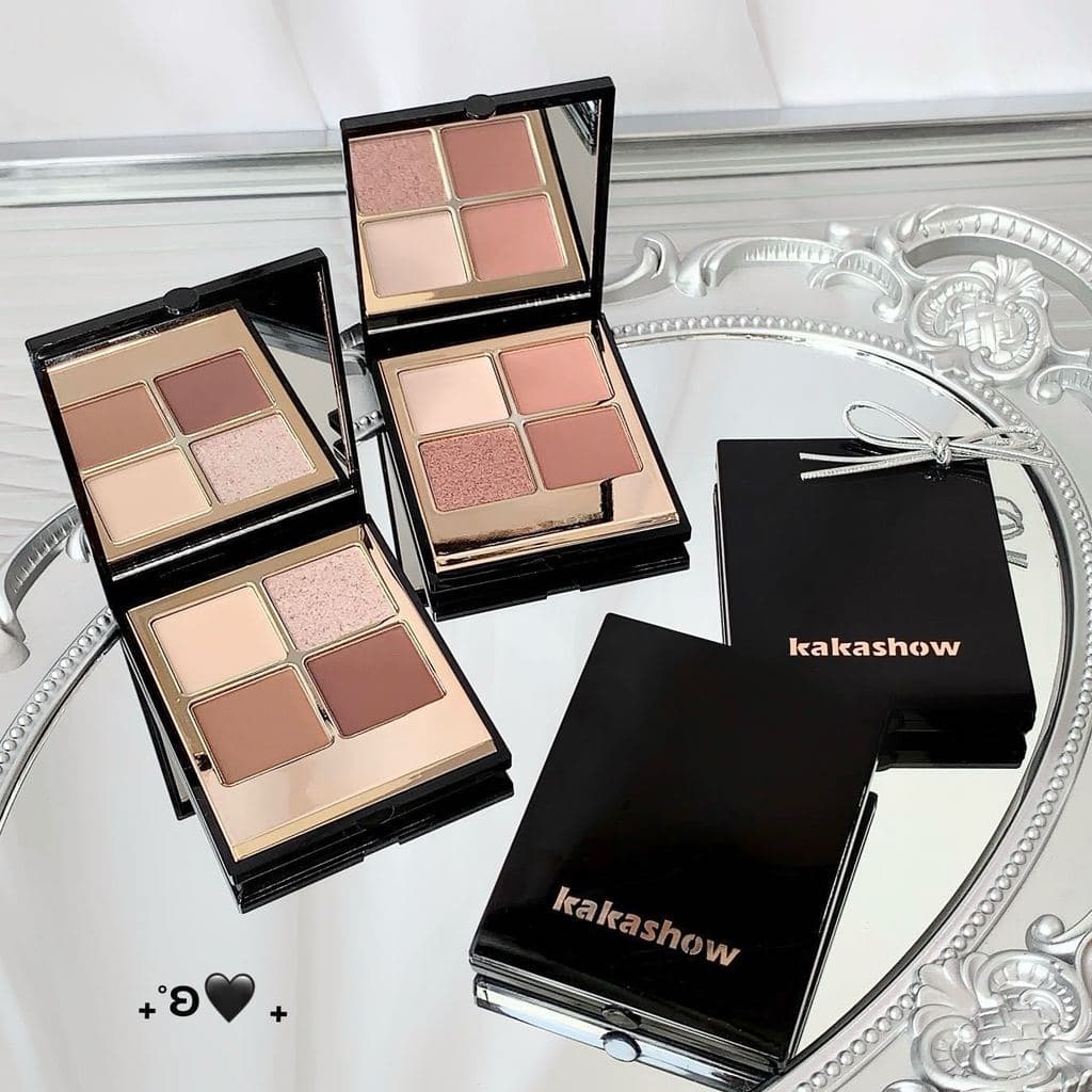 Kakashow paleta de sombras transparentes e piscantes, cor marrom da terra, sentido de alta qualidade, fumado, fosco, ilu