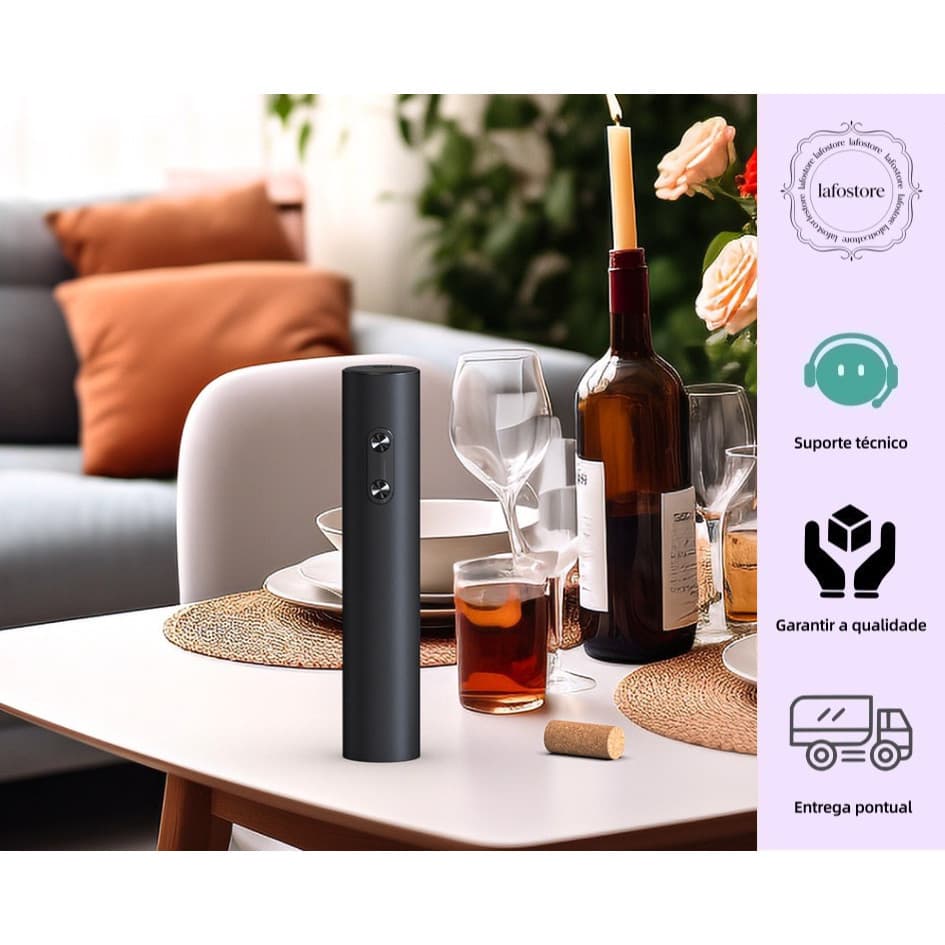 Saca Rolhas Abridor De Vinho Garrafa Automático Elétrico de Acessórios para Vinho