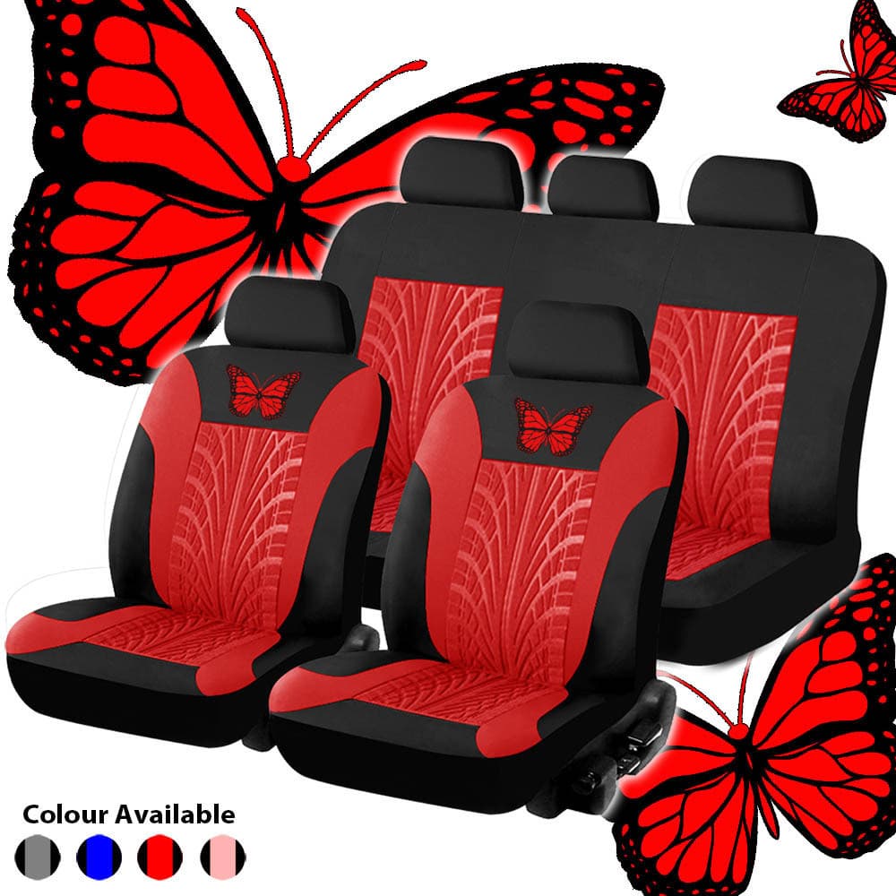 Tecido para capa de assento de segurança automotiva, 9 peças | Conjunto de acessórios universais para carro com padrão d