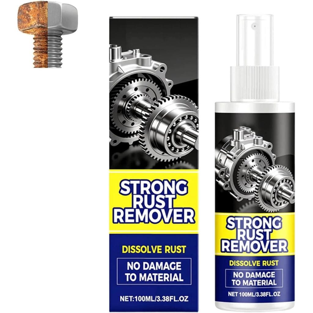 HISKISpray Removedor de Óxido de Metal, Spray Removedor de Ferrugem, Limpador de Metal de Uso Intensivo, Removedor de Óx