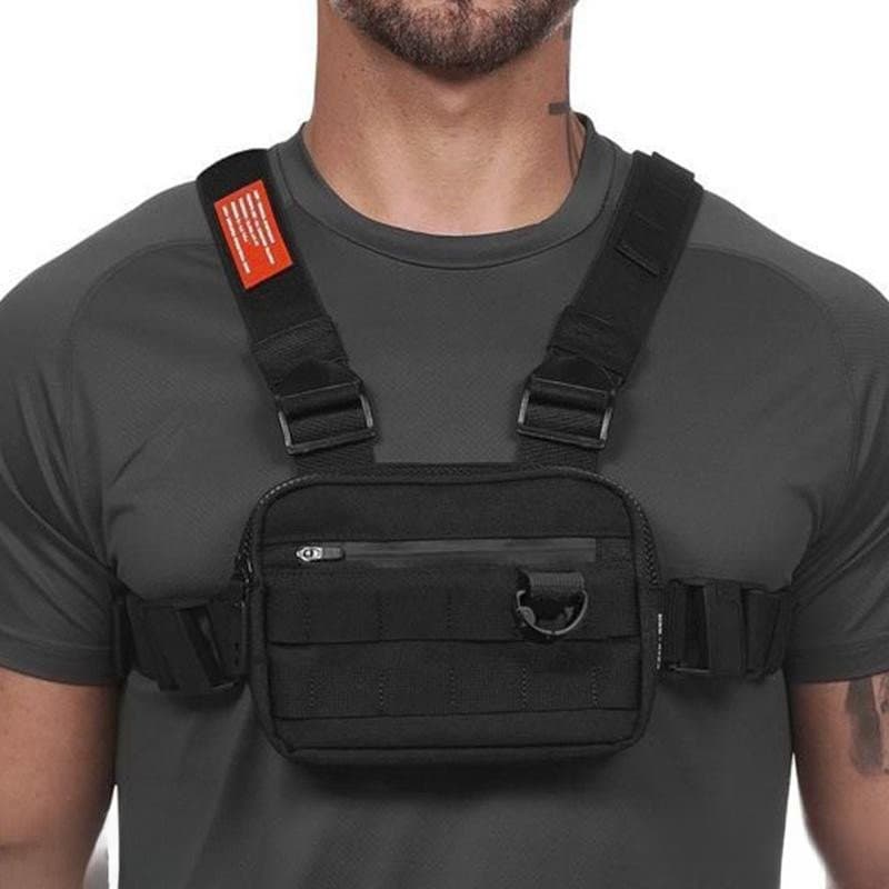 Peito masculino Bolsa/escalada impermeável multifuncional esportes para corrida ao ar livre Academia Bolsa