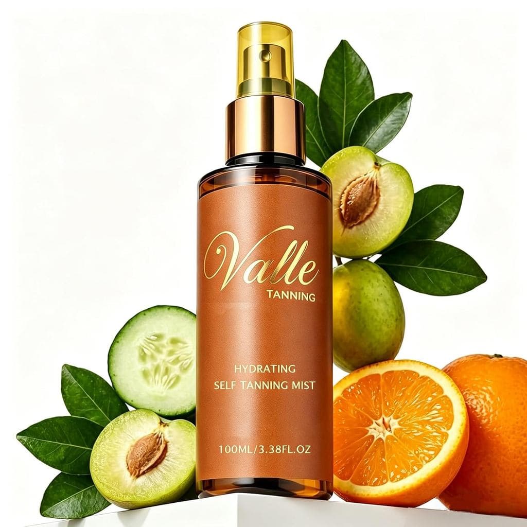 ValleTanningMist, ValleSelfTanningSpray, Aplicação Sem Esforço e com Acabamento Impecável, Fórmula Hidratante, Acabament