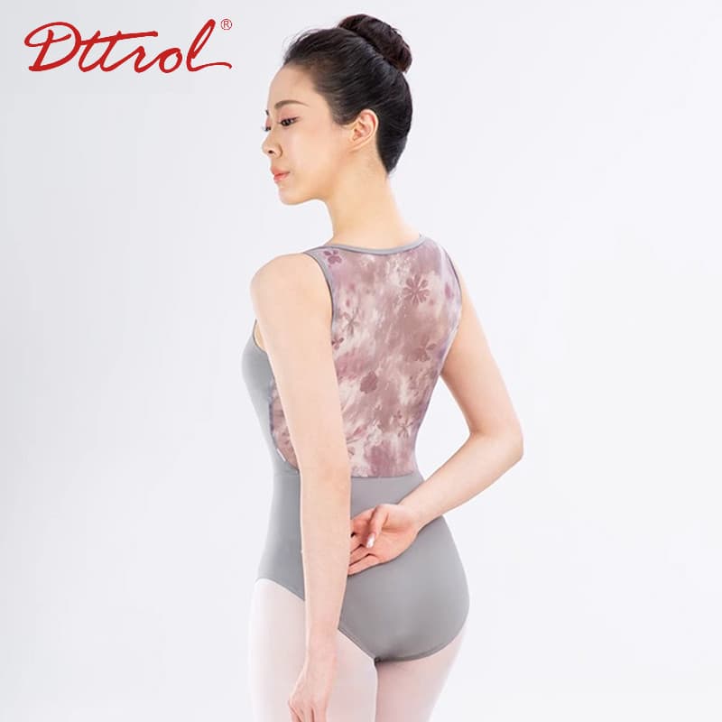 Diqueer sem mangas Ballet dança macacão adulto ritmo terno alta virilha Bodysuit novo estilo terno de prática de dança