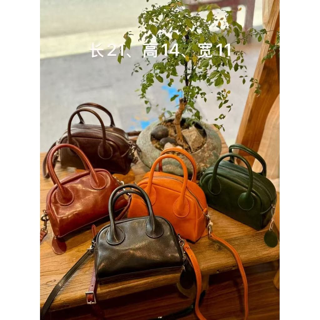 Bolsa feminina de couro genuíno, bolsa de primeira camada de couro, bolsa de ombro feminina, bolsa mensageiro feminina