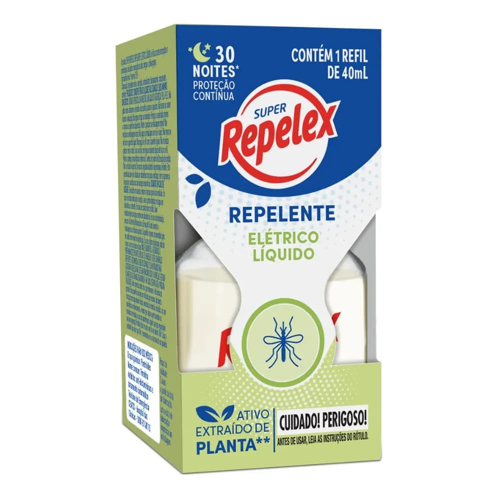 Refil Para Repelente Líq Elétrico 30 Noites Repelex 40ml