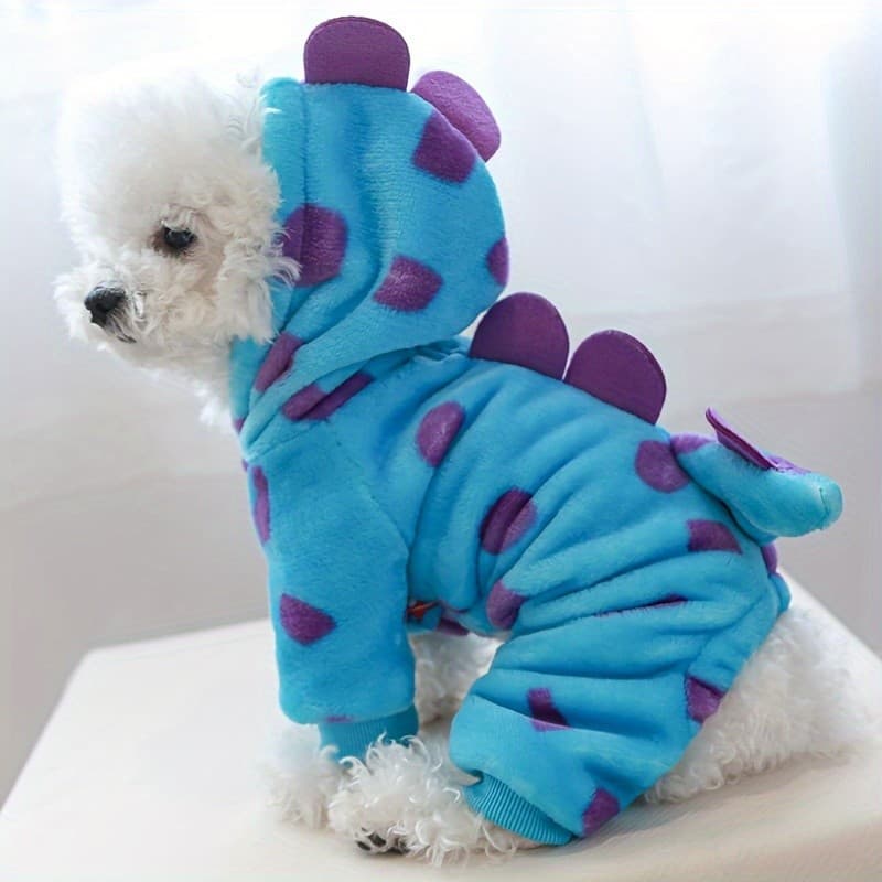 Roupa Térmica Multifuncional em Forma de Dinossauro com Mudança de Cor para Animais de Estimação, Adequada para Gatos e