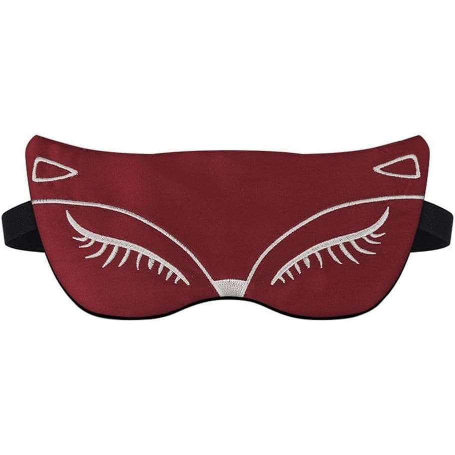 Saco de dormir LovelyComfort com bolsa de gelo e máscara para os olhos na cor Vermelho Vinho