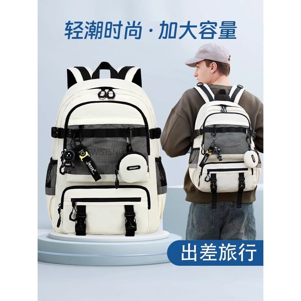 Mochila feminina casual moda tendência leve casual saco de computador júnior estudante do ensino médio mochila masculina