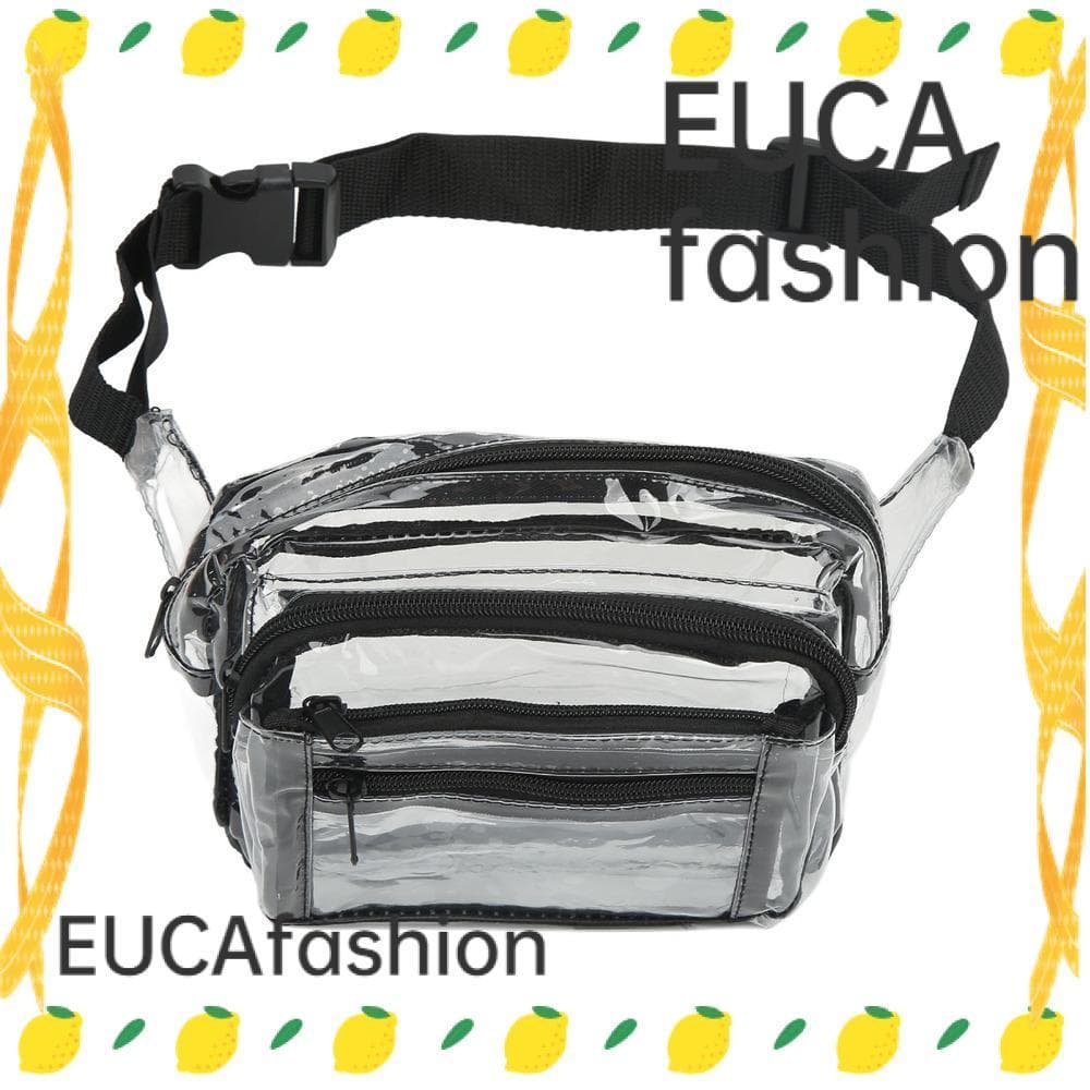 Pochete EUCAFASHION , Bolsa De Cintura Em PVC De Grande Capacidade Transparente À Prova D'água Com Alça Ajustável