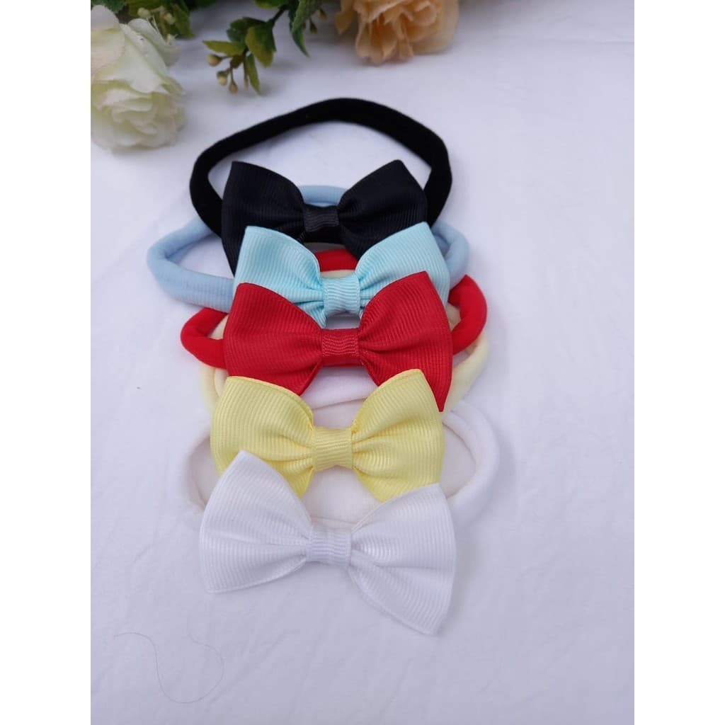 kit faixa de bebe enxoval laço menina 10 unidades