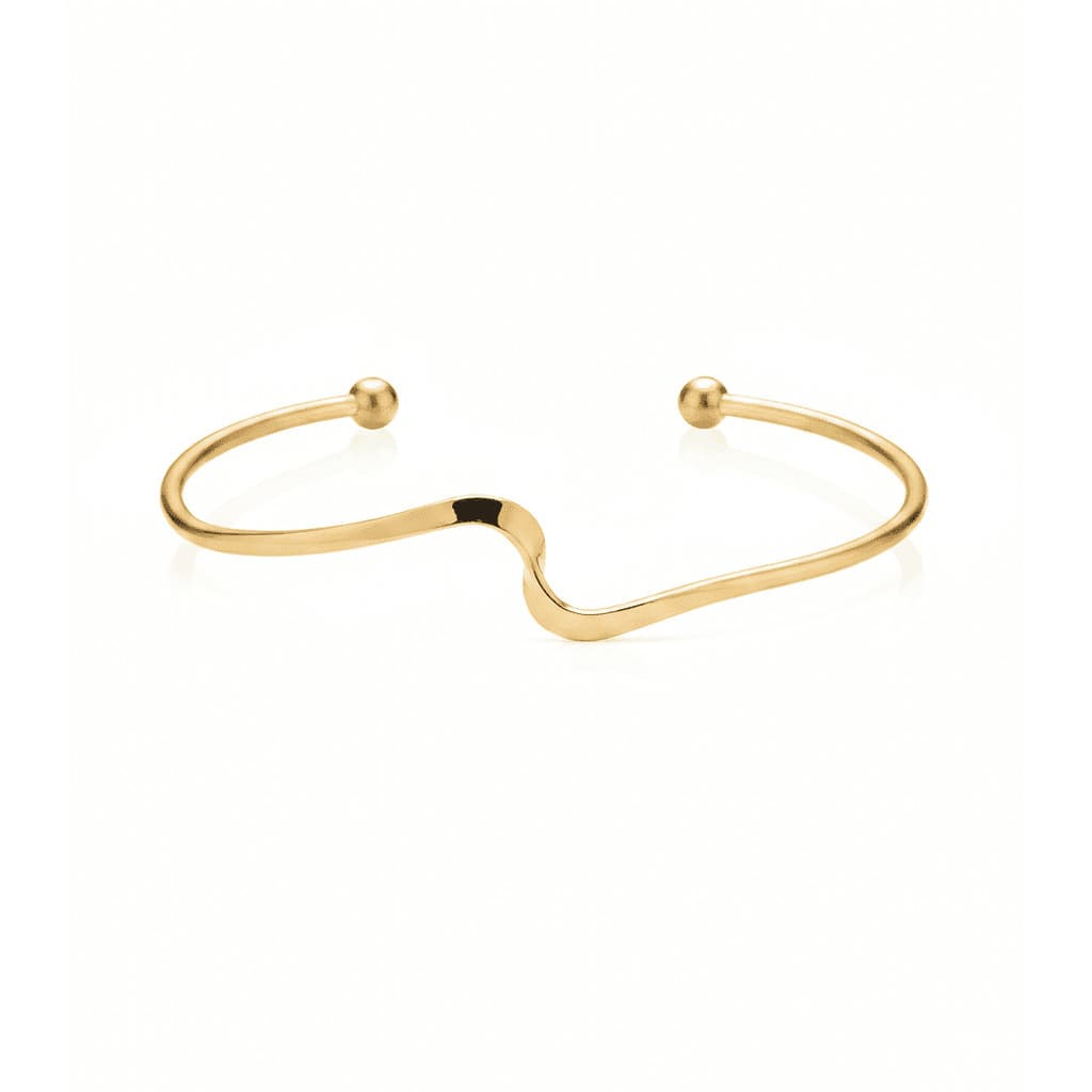 Bracelete Liso Banho Ouro 18K