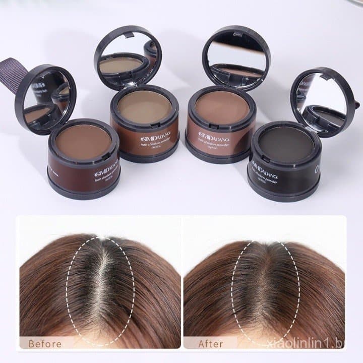 Pó de Tinta Rápida para Cabelo, Corretor de Raiz, Creme de Tinta Instantânea Natural e à Prova d'Água