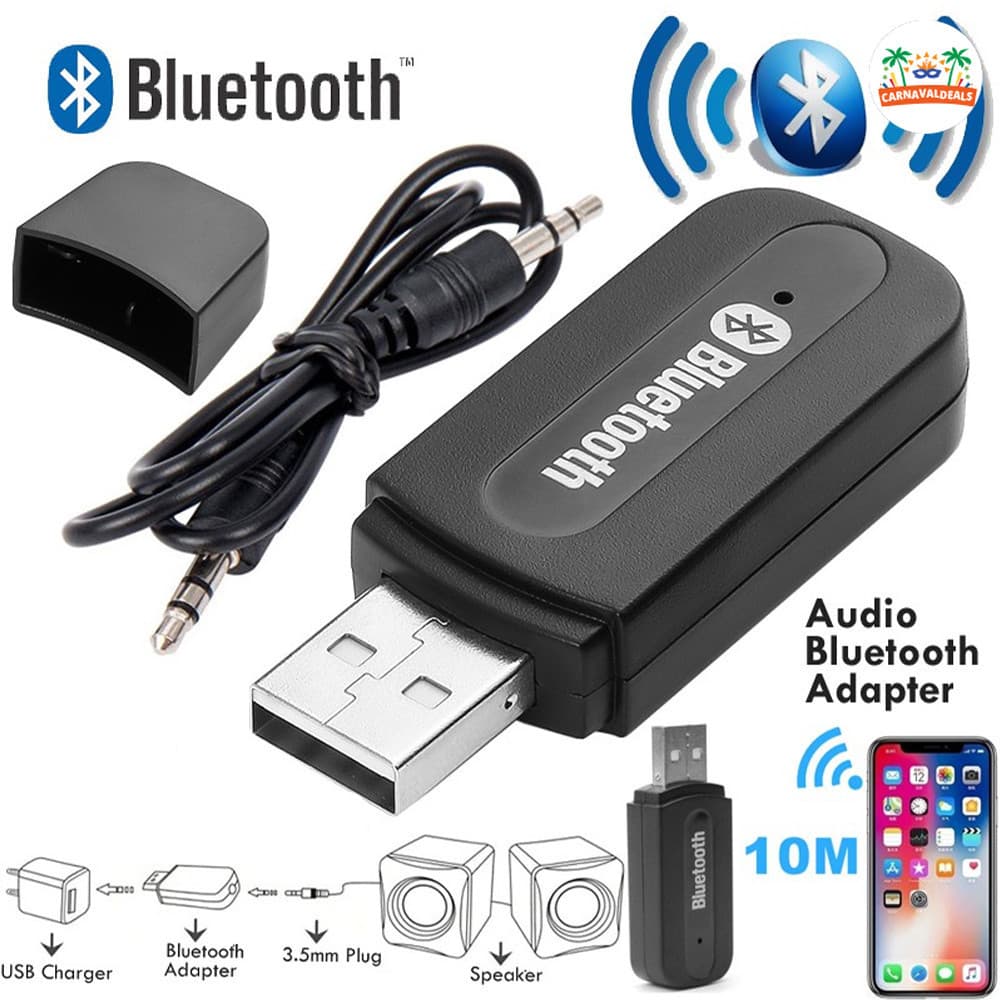 Adaptador Receptor Bluetooth USB P2 Música Carro