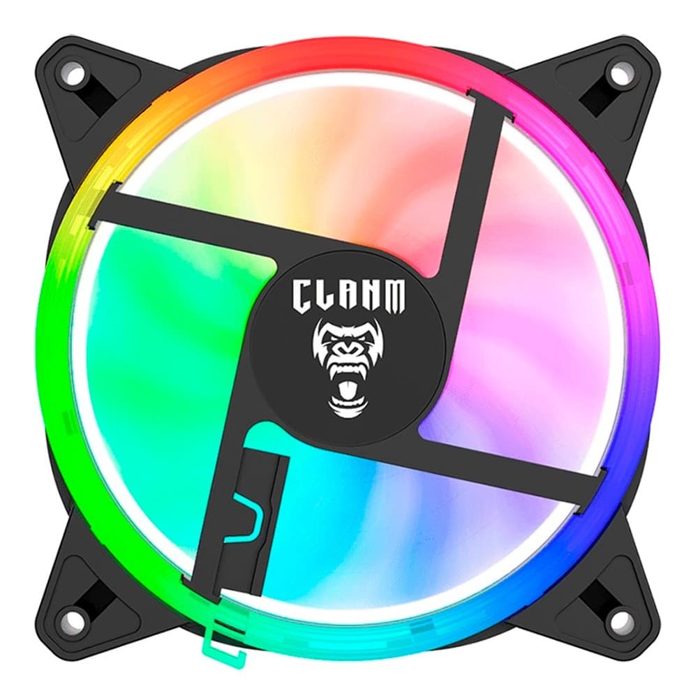 Cooler Fan para Gabinete Noto Molex 4pin Preto Ventoinha Clanm Gamer