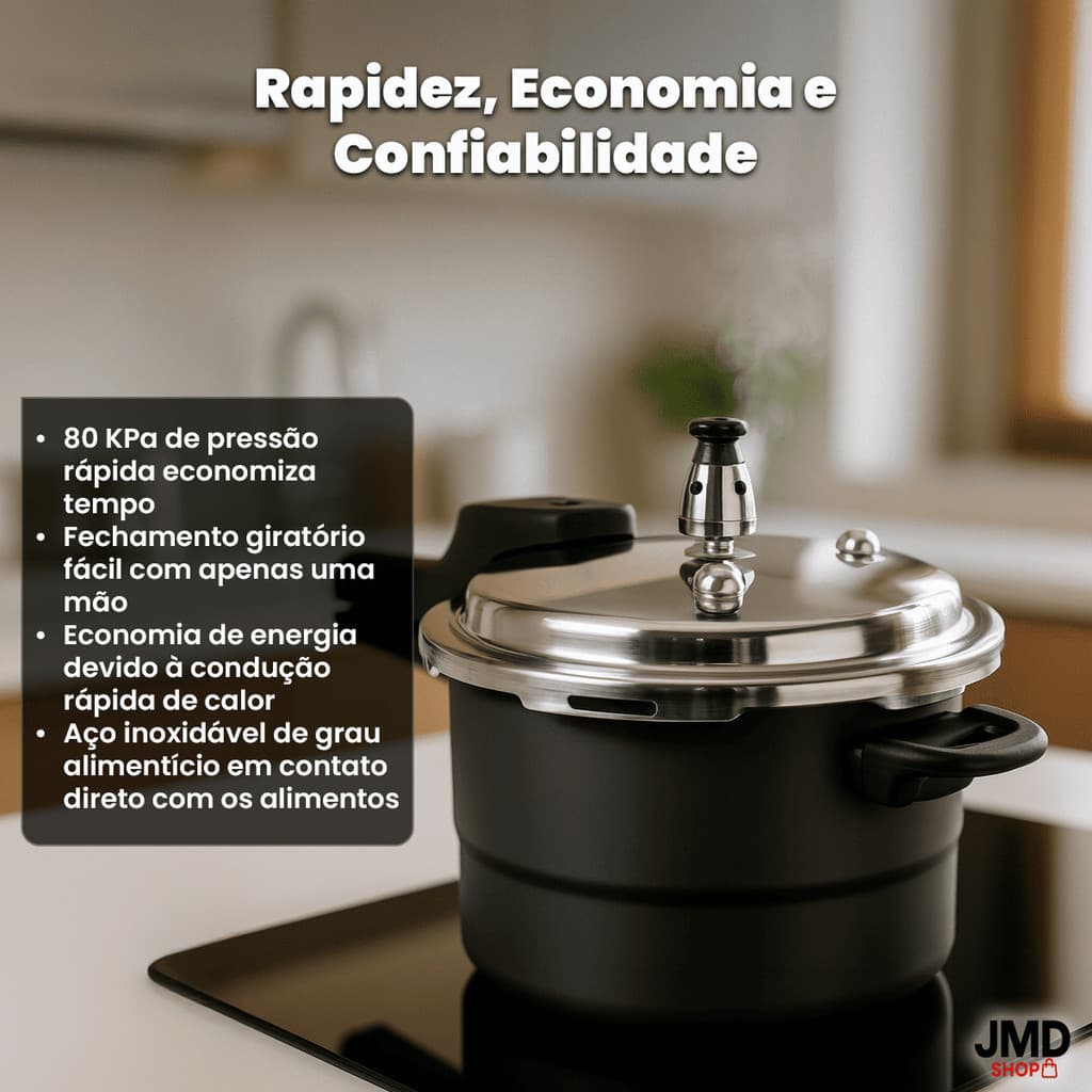 Panela Pressao Com Tecnologia Avançada Segurança Total  Cozimento Rapido
