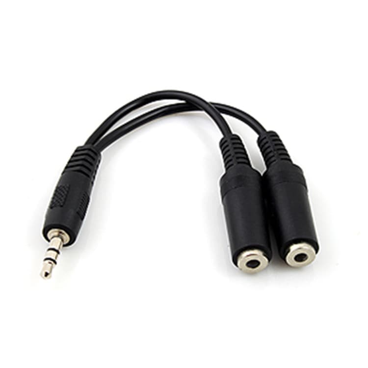 Sereia 0.5m longo fone de ouvido um ponto dois 3.5/2 furos cabo áudio um ponto dois fio fio fabricante