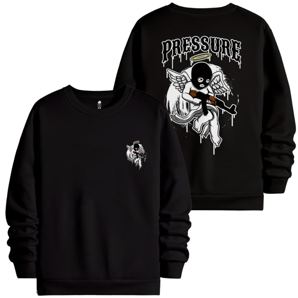 Blusa Moletom Casaco Gola Redonda Baby Angel  Ak47 Streetwear Envio Imediato