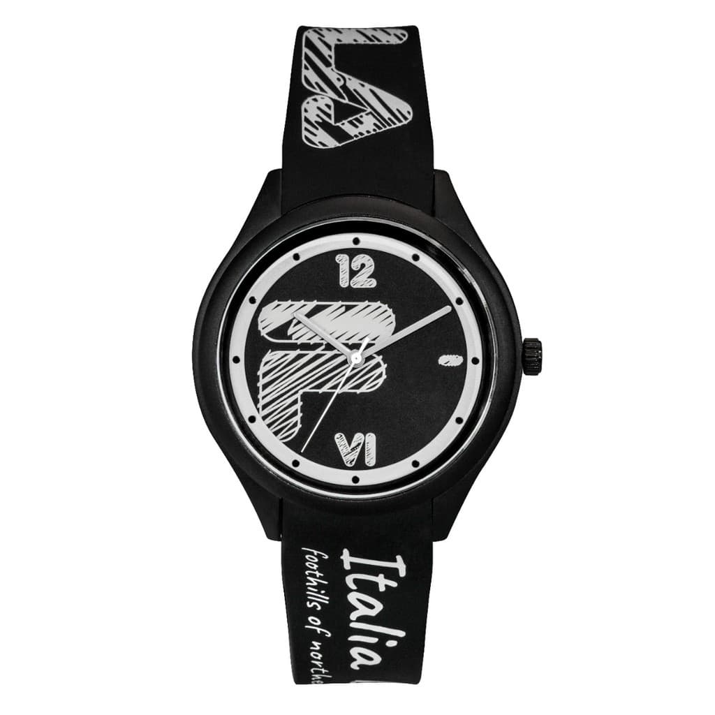 Relógio Fila Original "Italia" Silicone Preto  38-321-302
