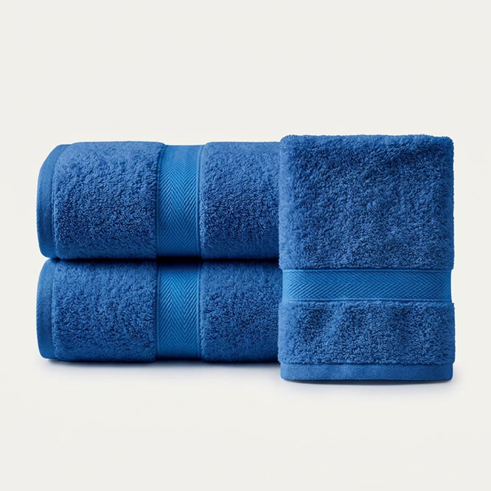 Jogo de Toalhas de Banho e Rosto Super Soft 3 Peças Algodão Super Macio Premium Casa Dona