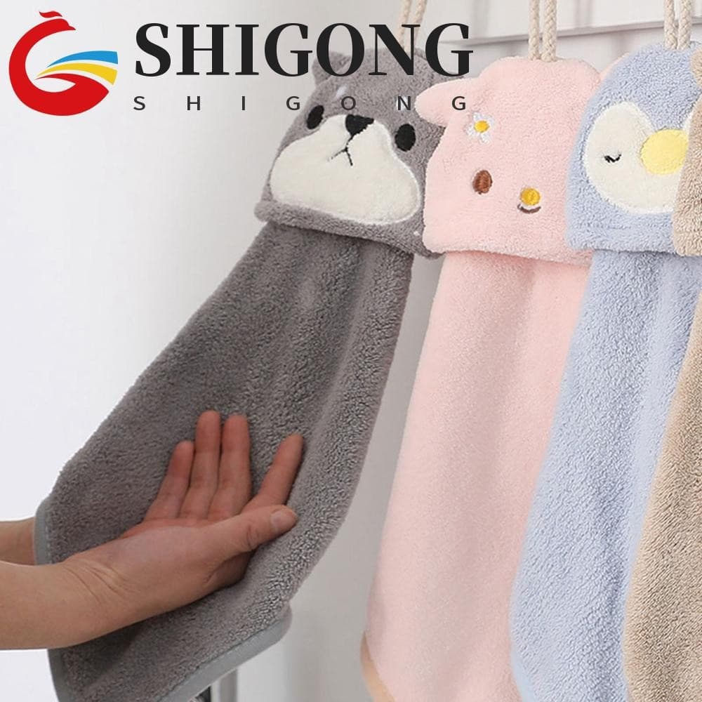 SHIGONG Pano De Limpeza Ultra-Absorvente Bonito Animal Pendurado Crianças Toalha De Banho Secagem Rápida Suprimentos De
