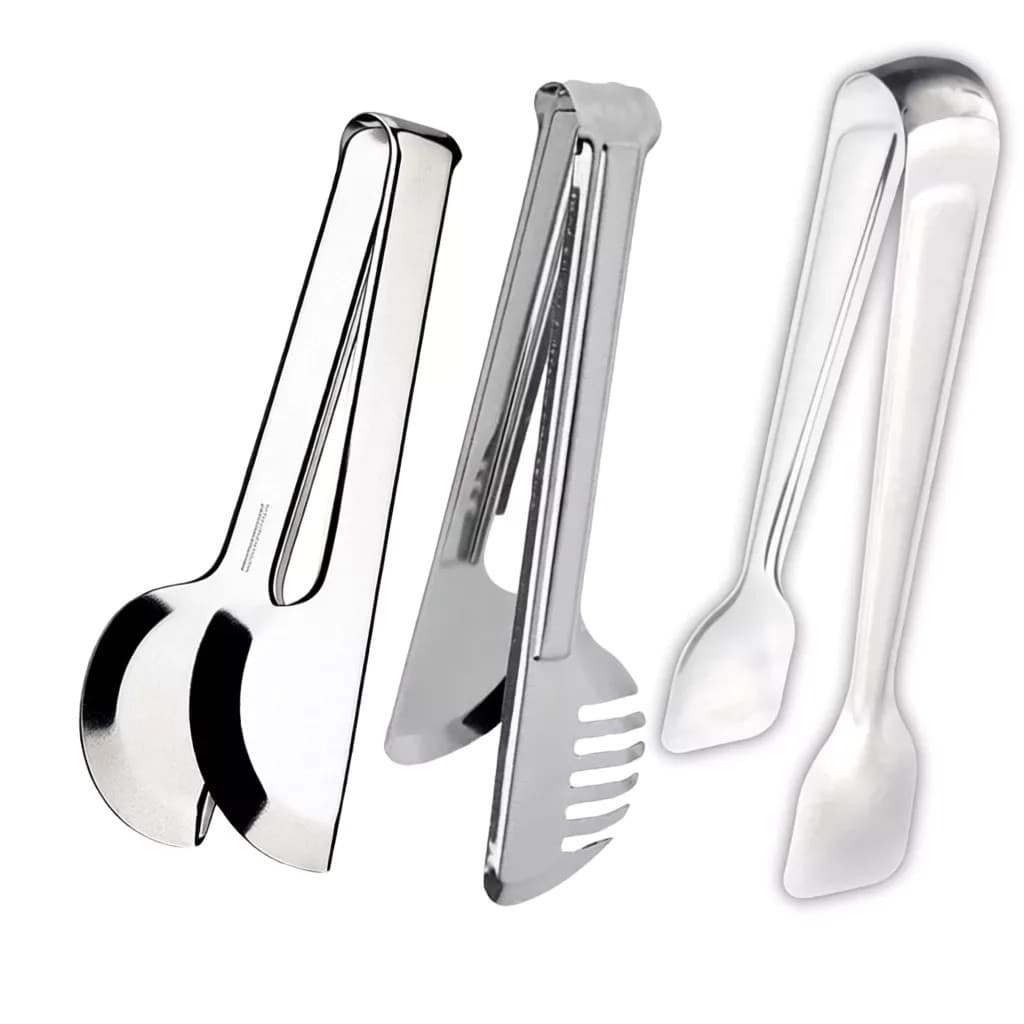 Kit Cozinha 3 peças Pegador Universal, Massa e Gelo em Aço Inox