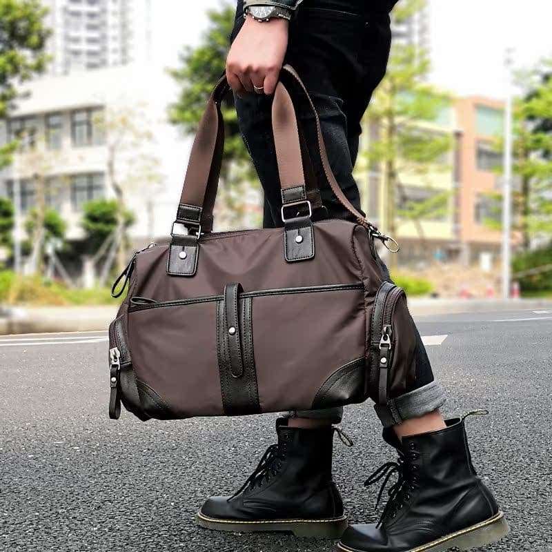 Bolsa masculina leve à prova d'água, bolsa mensageiro de ombro, bolsa esportiva de lazer, viagem de negócios, bolsa de v