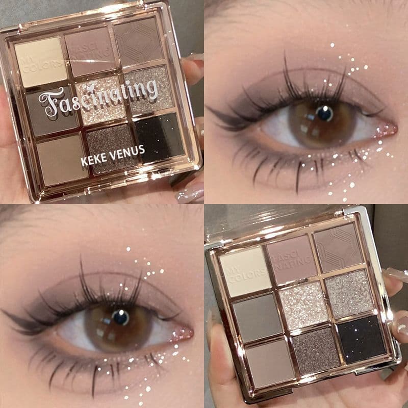 KEKE VENUS paleta de sombras de vidro colorido, baixa saturação, alto brilho, reparação, paleta multifuncional, cor terr