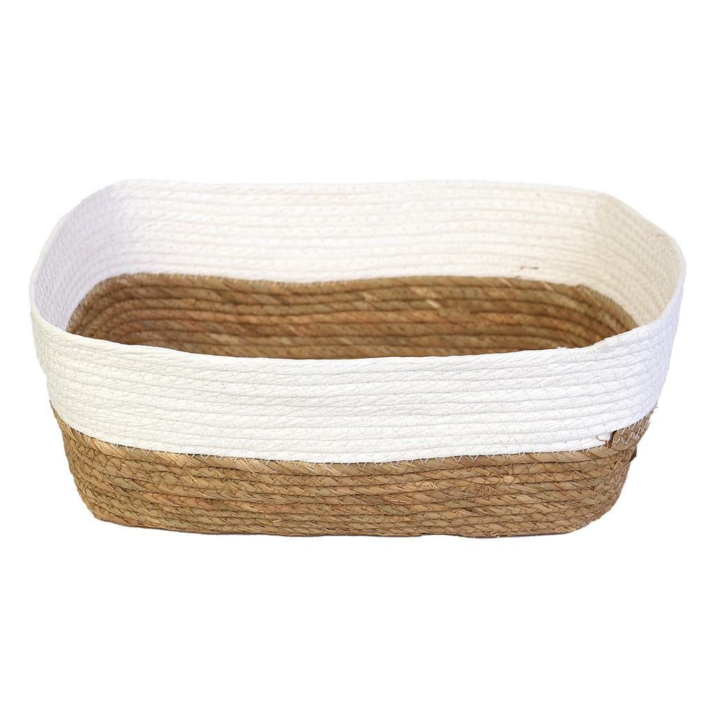 Cesto Fibra Natural Seagrass Decorativo Rústico Boho Diversos Tamanhos