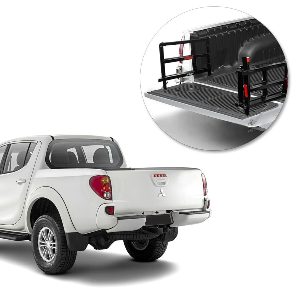 Extensor De Caçamba L200 Triton 2008 a 2016 Dobravel Preto EDD