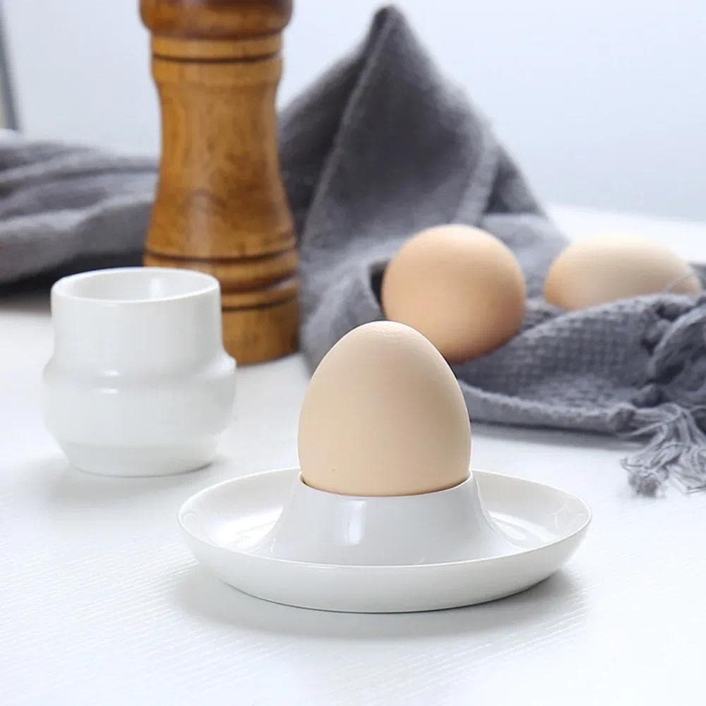 4 Pçs Macio Ovo Cozido Titular Copo De Empilhável Copos De Bacalhau Com Base Para Servir Café Da Manhã Brunch Requintado