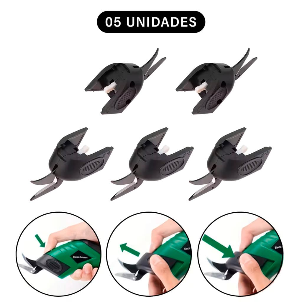 Lâminas De Tesoura Elétrica De Corte Para Tecido Substituição Ponta De Cortador Aço