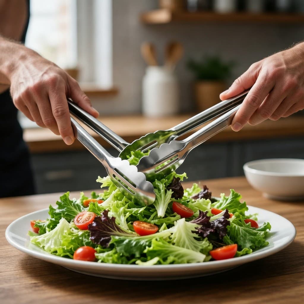 Pegador de Salada Brinox Aço Inox Utensílio para Servir Alimentos
