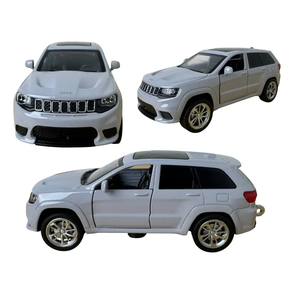 Miniatura Jeep Grand Cherokee Metálico Metal Com Teto Solar