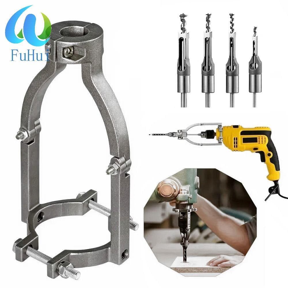 Suporte Fixo Para Broca De Furo Quadrado FUHUI , De Montagem De Elétrica Com Braçadeira Ajustável Resistente , Portátil