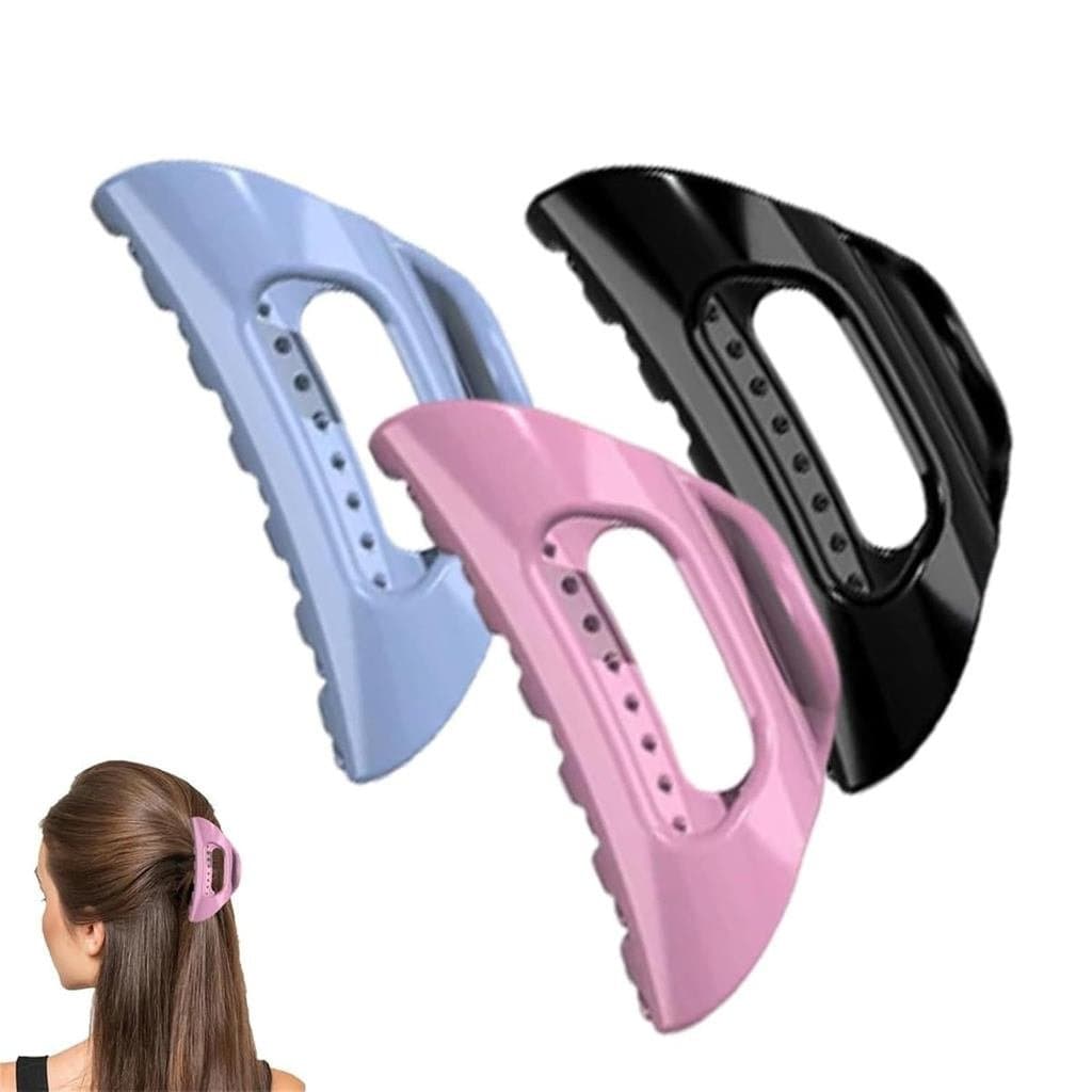 Presilha de cabelo em acrílico estilo nuvem francesa, elegante e fácil de usar.