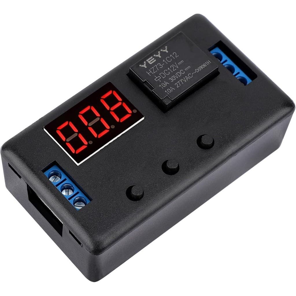 DROK 12V Temporizador Relé , Display LED De Atraso De Tempo Automotivo Liga-Desliga De 4 Modos , Interruptor De Elétrico