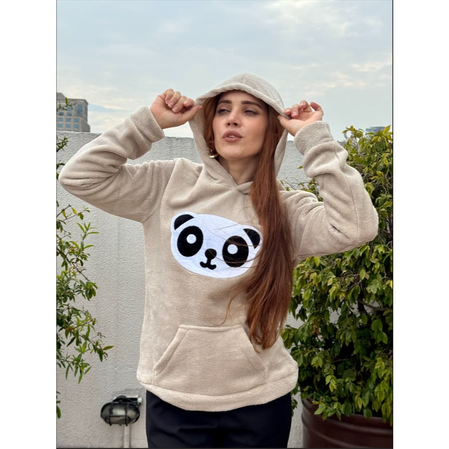 BLUSA DE FRIO PANDA PELUCIA QUENTINHA
