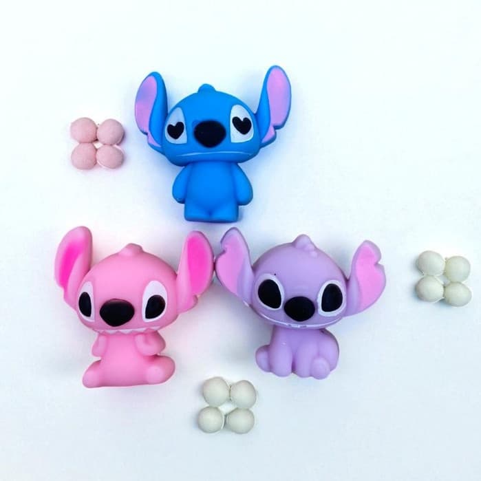 Taba Squishy Stitch - Antistress, Brinquedo Sensorial - Alívio Stress e Diversão Aperta
