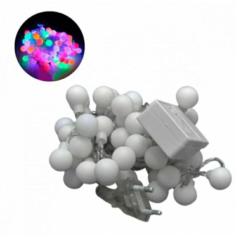 Cordão de Luz Natalino Luz Para Natal LED Com 28 Lâmpadas Coloridas 110V