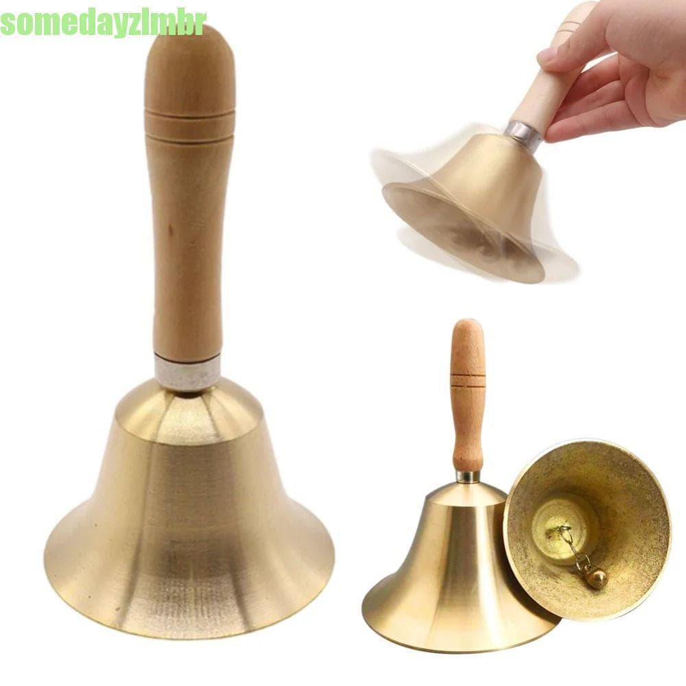 SOMEDAYZL0M Sino De Mão Super Alto , Alça Resistente , Chamada De Latão Sólido , Fácil De Segurar
