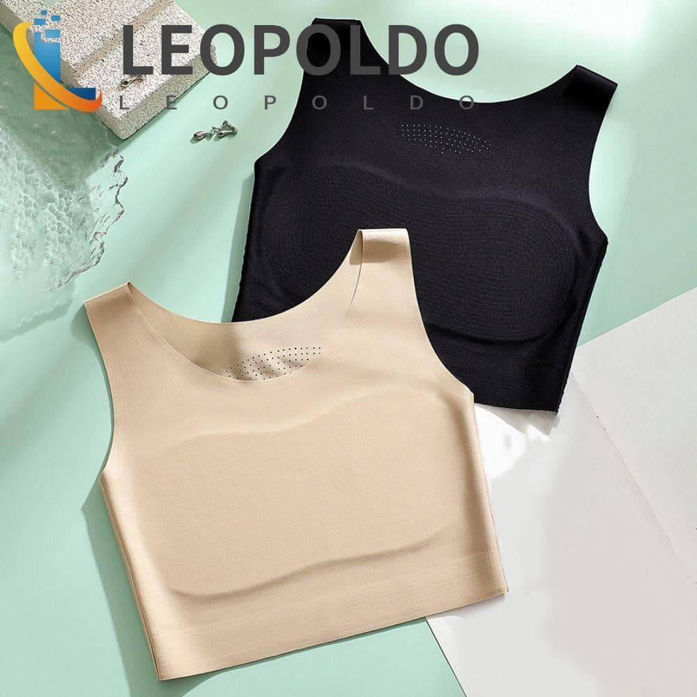 Sutiã Sem Fio LEOPOLDO Bustier , Roupa Íntima Fina E Encolhível No Peito Para Mulheres , Costura Ultrafino Com Gola Em U