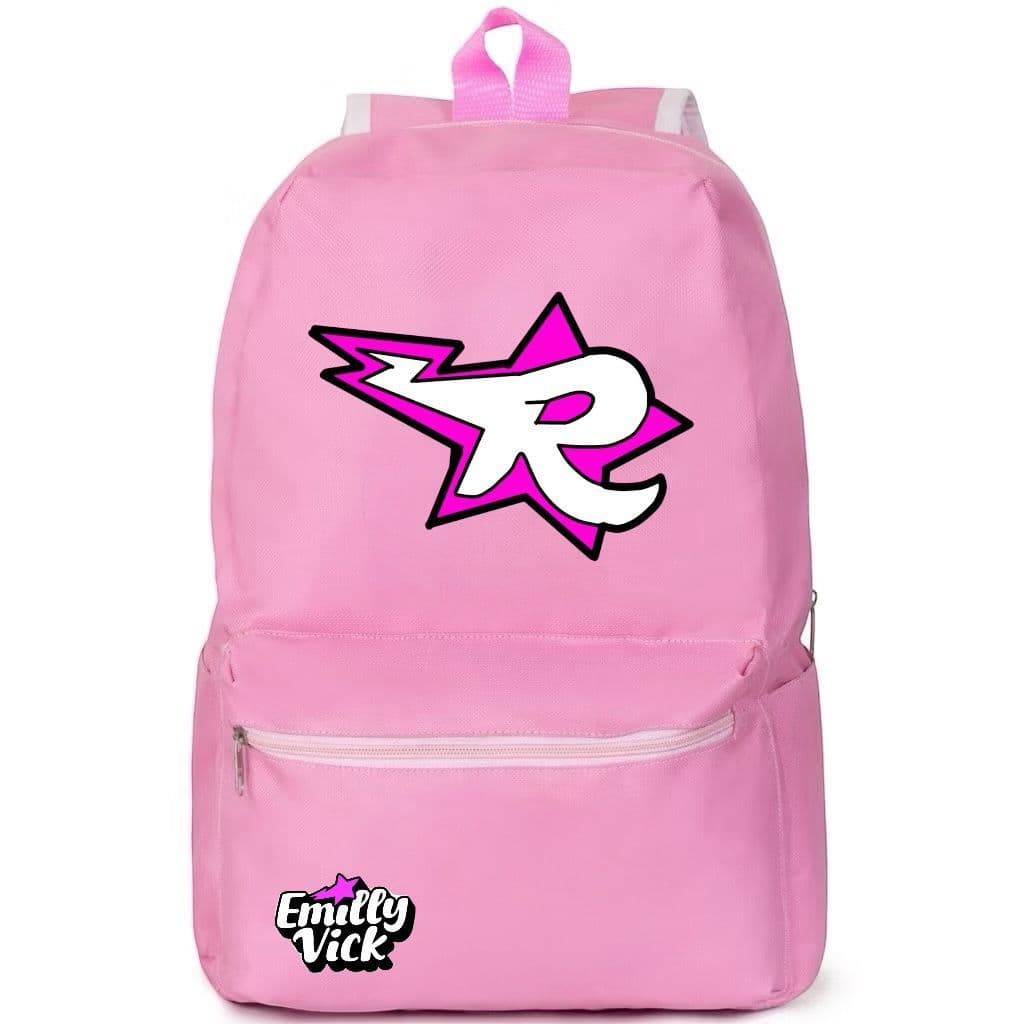 Mochila Emilly Vick Grupo dos Rosas Estampada Reforçada, Grande e Perfeita para Fãs! Meninos e Meninas Infantil Juvenill
