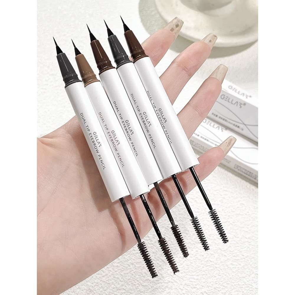 Tinturar sobrancelhas em uma peça!Lápis de sobrancelha de água modelador de duas cabeças, creme de sobrancelha tingiment