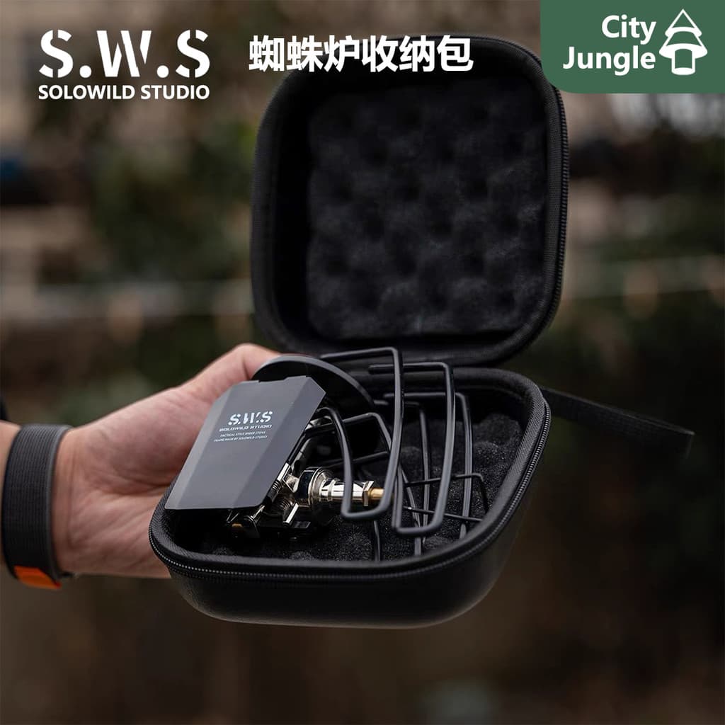 SWS Spider Fogão Bolsa Fogão de Acampamento Ao Ar Livre EVA Anti-Colisão soto Spider Fogão Caixa de Armazenamento Saco d