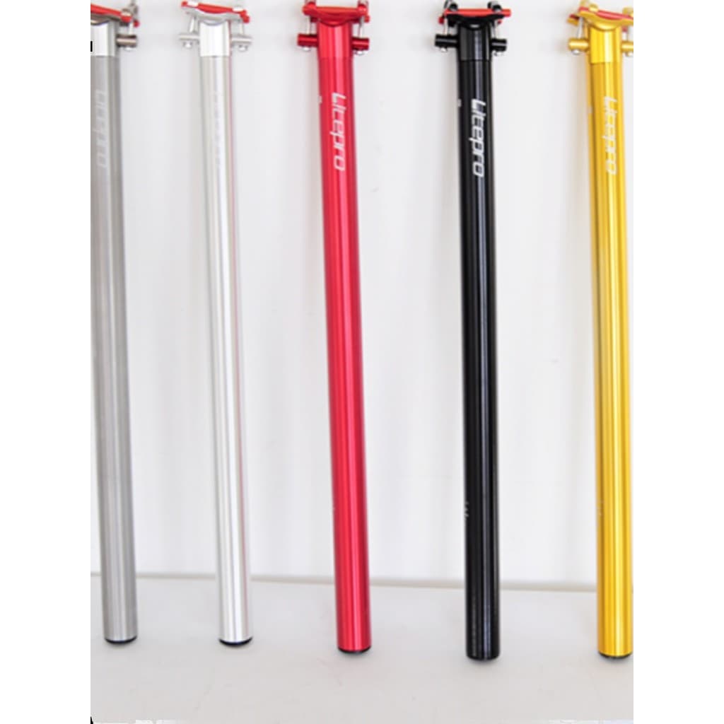 Litepro selim 7075 novo leve liga de alumínio selim dobrável carro 33.9 X650/600 selim estendido
